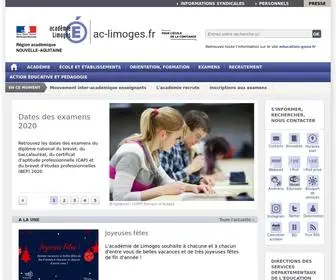 AC-Limoges.fr(Academie de Limoges) Screenshot