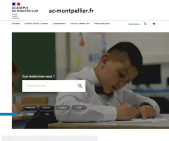 AC-Montpellier.fr(Accueil) Screenshot