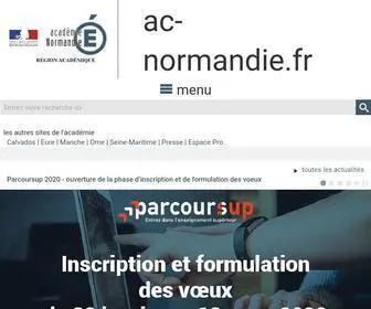 AC-Normandie.fr(Accueil) Screenshot