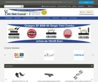 AC-Sat-Corner.eu(AC-Sat-Corner, Aachen, Versand, Onlinehandel, HDTV , UHDTV, HD, Satreceiver, HbbTV, IPTV, Multimedia, LinuxE2, Satanlagen, OpenATV, Nachtfalke) Screenshot