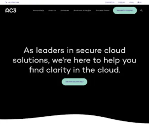 AC3.com.au(High performance computers) Screenshot