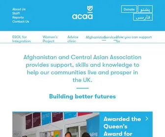 Acaa.org.uk(Home page) Screenshot