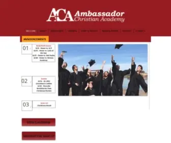 Acaaz.org(The mission of Ambassador Christian Academy) Screenshot