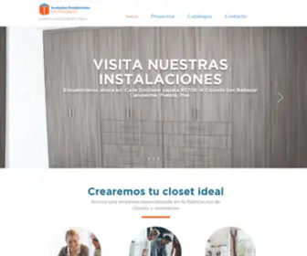 Acabadosresidencialesenmadera.com(Closets y Vestidores en Puebla) Screenshot