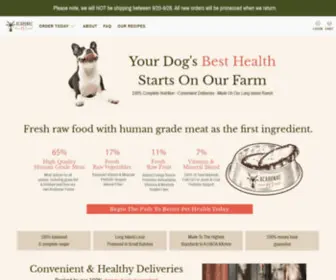 AcabonacPet.com(Raw Dog Food Delivery) Screenshot