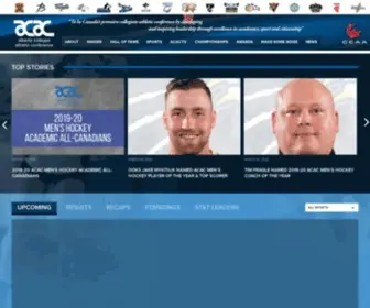 Acac.ab.ca(Alberta Colleges Athletic Conference) Screenshot