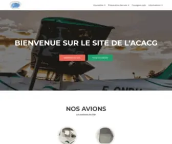 Acacg.net(Aéroclub de l'Aviation Civile et de Guadeloupe) Screenshot