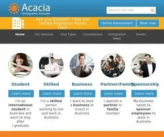 Acacia-AU.com(Immigration Australia) Screenshot