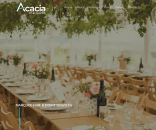 Acacia-Marquees.co.uk(Award Winning Marquee Hire and Events Company) Screenshot