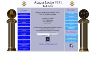 Acacia651.org(Acacia Lodge #651) Screenshot