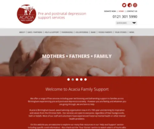 Acacia.org.uk(Acacia Family Support) Screenshot