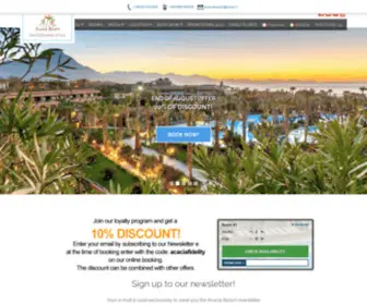 Acaciaresort.eu(Acacia Resort) Screenshot