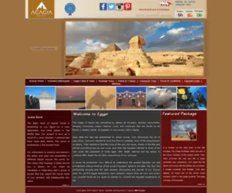 Acaciatravelegypt.com(Acacia Travel) Screenshot