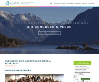 Acacip.org.ar(Asociación Civil Argentina de Cirugía Pediátrica) Screenshot