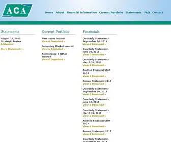 Aca.com(ACA Financial Guaranty Corporation) Screenshot