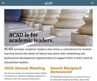 Acad.org(Home Page) Screenshot