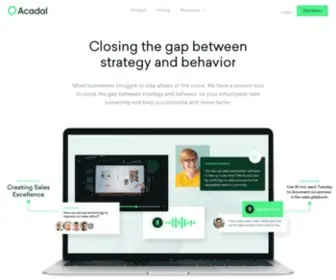 Acadal.com(Change Management Software for the People) Screenshot