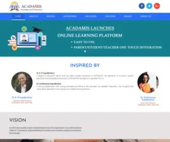 Acadamis.in(We are a leading software services provider to schools and college) Screenshot