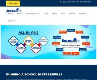 Acadasuite.com(School Management Software) Screenshot