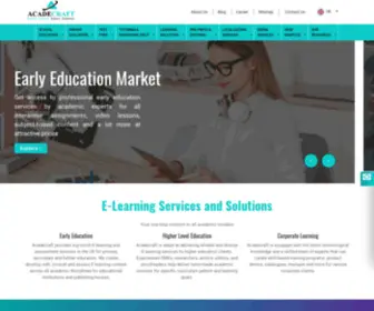 Acadecraft.co.uk(Uk elearning company) Screenshot