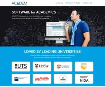 Academ.com.au(Educational Software Development) Screenshot