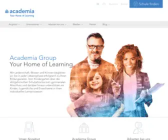 Academia-Group.ch(Your Home of Learning) Screenshot