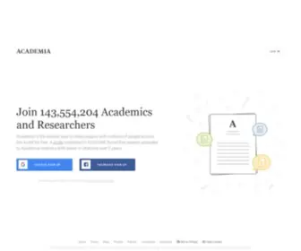 Academia.com(Share research) Screenshot