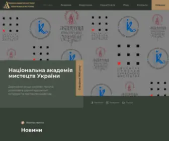 Academia.gov.ua(National Academy of Arts of Ukraine) Screenshot