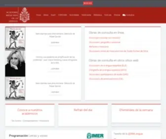 Academia.org.mx(Academia Mexicana de la Lengua) Screenshot