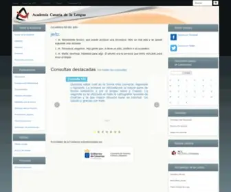 Academiacanarialengua.org(Academia Canaria de la Lengua) Screenshot