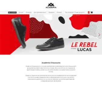 Academiachaussures.com(Vente en ligne de chaussures pour le domaine scolaire) Screenshot