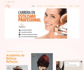 Academiadebellezareflejos.com(Academia de Belleza Reflejos) Screenshot