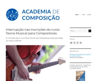 Academiadecomposicao.com(Dicas, cursos e outros materiais voltados à composição musical) Screenshot