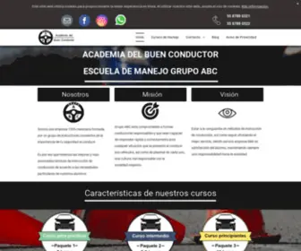 Academiadelbuenconductor.com(Escuela de Manejo CDMX Grupo ABC) Screenshot