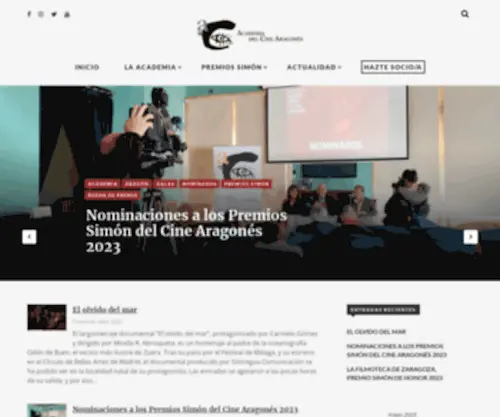 Academiadelcinearagones.com(Inicio) Screenshot