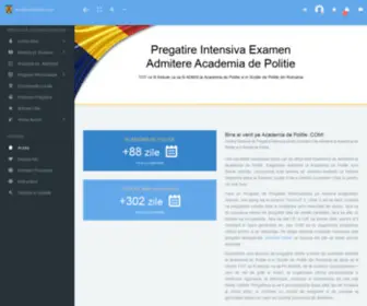 Academiadepolitie.com(Academia de Politie) Screenshot