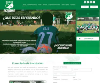 Academiadeportivocali.com(Deportivo Cali) Screenshot