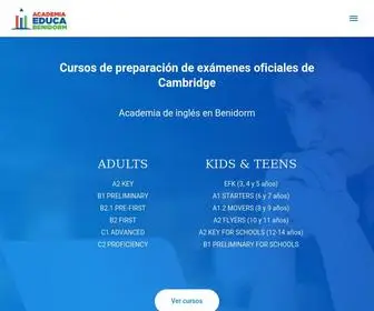 Academiaeducabenidorm.com(Academia de inglés en Benidorm) Screenshot