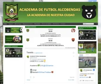 Academiafutbolalcobendas.es(Academia de Fútbol Alcobendas) Screenshot