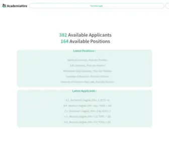 Academiahire.com(AcademiaHire) Screenshot