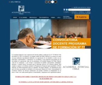 Academiajudicial.cl(Academia Judicial) Screenshot