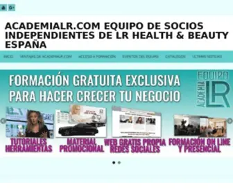 Academialr.com(Equipo de Socios Independientes de LR Health & Beauty España) Screenshot