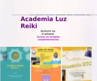 Academialuzreiki.com(Cursos en terapias complementarias) Screenshot