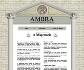 Academiamaconicabr.com.br(Ambra) Screenshot