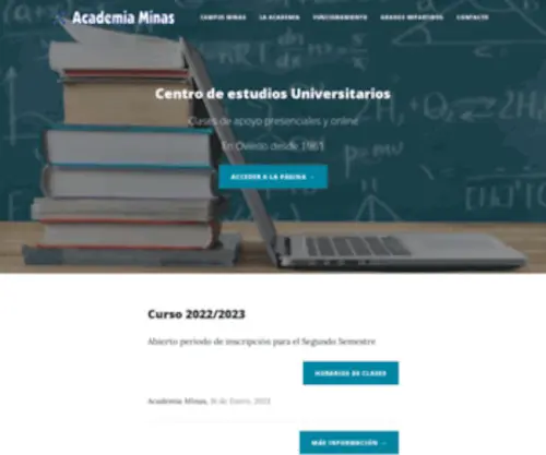 Academiaminas.com(Academia Minas) Screenshot