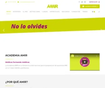 Academiamir.com(Academia AMIR) Screenshot