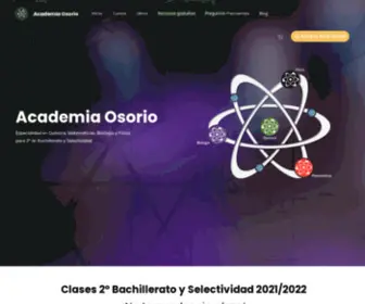 Academiaosorio.com(Clases de Bachillerato y Selectividad) Screenshot