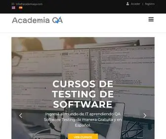 Academiaqa.com(Academia QA) Screenshot