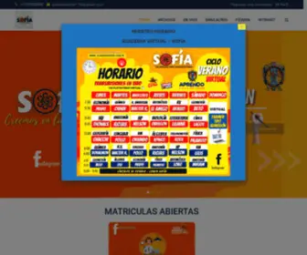 Academiasofia.com(ACADEMIA VIRTUAL SOFIA) Screenshot