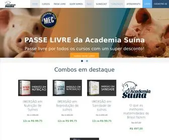 Academiasuina.com.br(Academia Suína) Screenshot